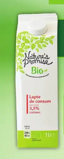 Mega Image NATURE'S PROMISE Bio Lapte de consum, 3,5% grăsime Ofertă