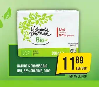 Mega Image NATURE'S PROMISE Bio Unt, 82% grăsime Ofertă