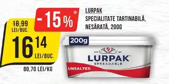 Mega Image LURPAK Specialitate tartinabilă, nesărată Ofertă