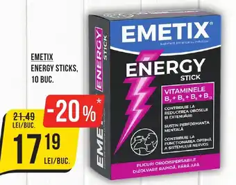 Mega Image EMETIX Energy sticks Ofertă