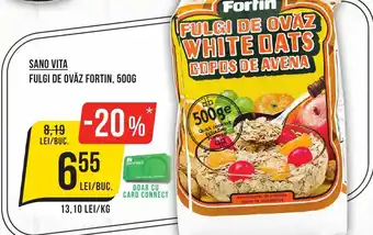 Mega Image SANO VITA Fulgi de ovăz fortin Ofertă