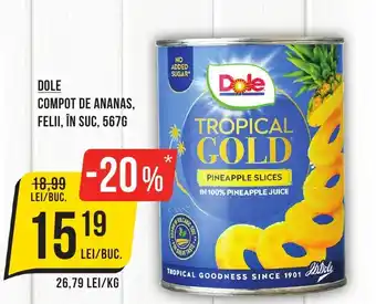 Mega Image DOLE Compot de ananas, felii, în suc Ofertă