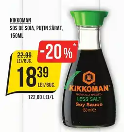 KIKKOMAN Sos de soia, puţin sărat