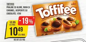 Mega Image TOFFIFEE Praline cu alune, nuga și caramel, acoperite cu ciocolata Ofertă