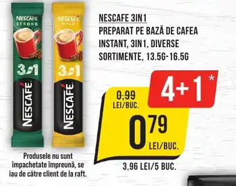 Mega Image NESCAFE 3in1 Preparat pe bază de cafea instant, 3in1 Ofertă