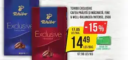 Mega Image TCHIBO Exclusive Cafea prăjită şi măcinată, fine & well-balanced/intense Ofertă