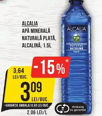 Mega Image ALCALIA Apă minerală naturală plată, Alcalină Ofertă