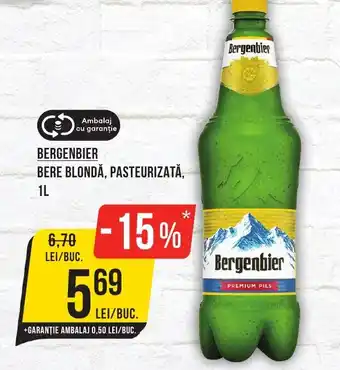 Mega Image BERGENBIER Bere blondă, pasteurizată Ofertă