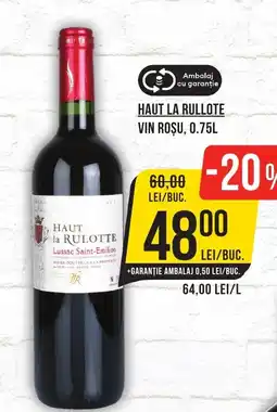 Mega Image HAUT LA RULLOTE Vin roşu Ofertă