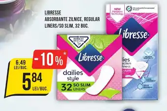 Mega Image LIBRESSE Absorbante zilnice, regular liners/so slim Ofertă