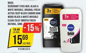 Mega Image NIVEA Deodorant stick men Ofertă