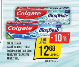 Mega Image COLGATE Max Pastă de dinți, fresh cooling crystals cool mint/white crystal mint Ofertă