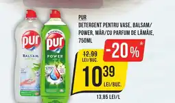 Mega Image PUR Detergent pentru vase, balsam/ power, mår/cu parfum de lămâie Ofertă