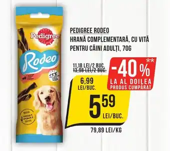 Mega Image PEDIGREE Rodeo Hrană complementară, cu vită pentru câini adulţi Ofertă