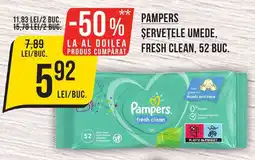 Mega Image PAMPERS Șervețele umede, fresh clean Ofertă