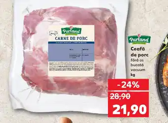 Kaufland Ceafă de porc fără os bucată vacuum Ofertă