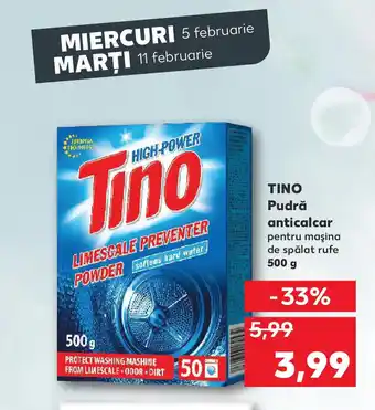 Kaufland TINO Pudră anticalcar Ofertă