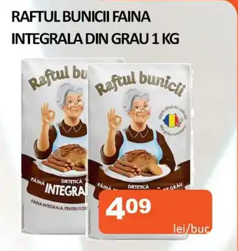 Unicarm RAFTUL BUNICII Faina integrala din grau Ofertă