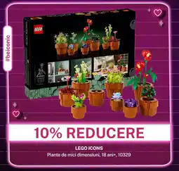 Bebe Tei LEGO ICONS Plante de mici dimensiuni, 18 ani+ Ofertă