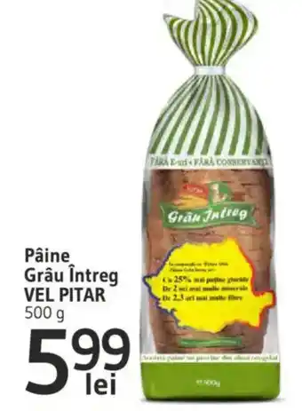 Supeco Pâine Grâu Întreg VEL PITAR Ofertă