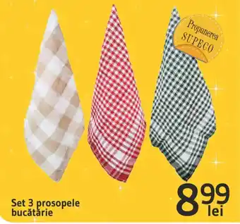 Supeco Set 3 prosopele bucătărie Ofertă