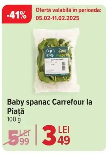 Carrefour Market Baby spanac Carrefour la Piaţă Ofertă