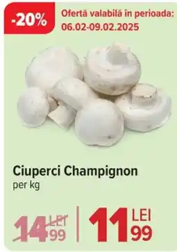 Carrefour Market Ciuperci Champignon Ofertă