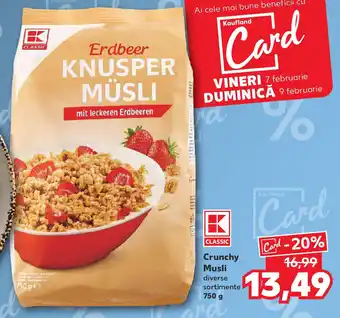 Kaufland Crunchy Musli Ofertă