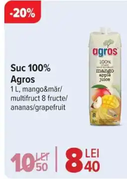 Carrefour Market Suc 100% Agros Ofertă