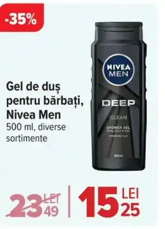 Carrefour Market Gel de duş pentru bărbați, Nivea Men Ofertă