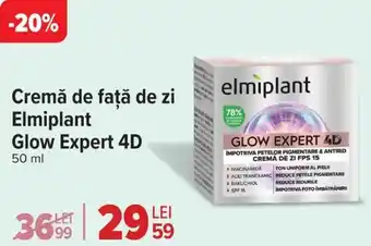 Carrefour Market Cremă de faţă de zi Elmiplant Glow Expert 4D Ofertă