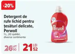 Carrefour Market Detergent de rufe lichid pentru țesături delicate, Perwoll Ofertă