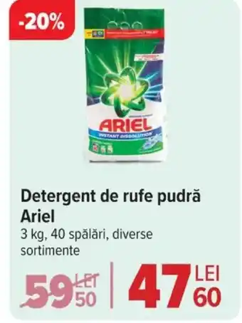 Carrefour Market Detergent de rufe pudră Ariel Ofertă