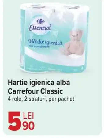 Carrefour Market Hartie igienică albă Carrefour Classic Ofertă