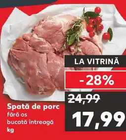 Kaufland Spată de porc Ofertă