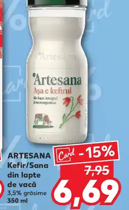 Kaufland ARTESANA Kefir/Sana din lapte de vacă Ofertă