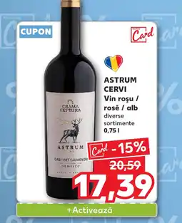 Kaufland ASTRUM CERVI Vin roşu / rosé / alb Ofertă