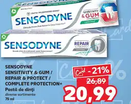 Kaufland SENSODYNE Sensitivity & gum / repair & protect / complete protection+ pastă de dinţi Ofertă