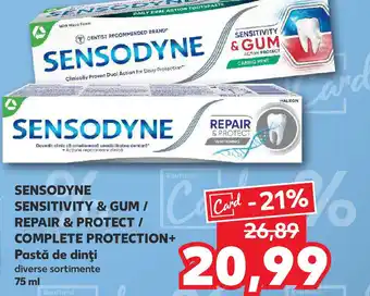 Kaufland SENSODYNE Sensitivity & gum / repair & protect / complete protection+ pastă de dinţi Ofertă