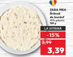 Kaufland ŢARA MEA Brânză de burduf Ofertă