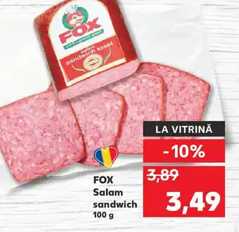 Kaufland FOX Salam sandwich Ofertă