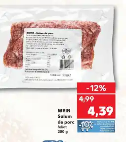 Kaufland WEIN Salam de porc feliat Ofertă