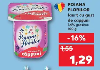 Kaufland POIANA FLORILOR laurt cu gust de căpşuni Ofertă