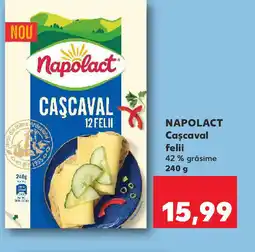 Kaufland NAPOLACT Cascaval felii Ofertă