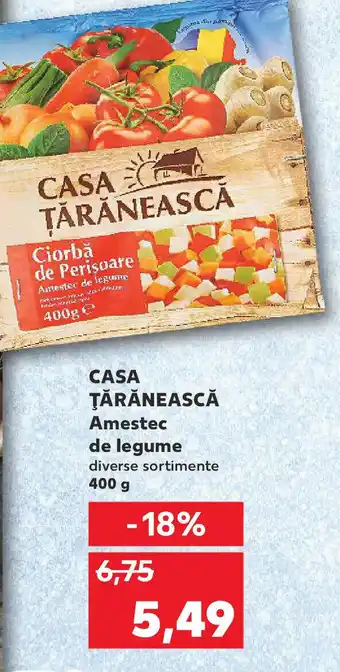 Kaufland CASA ŢĂRĂNEASCĂ Amestec de legume Ofertă