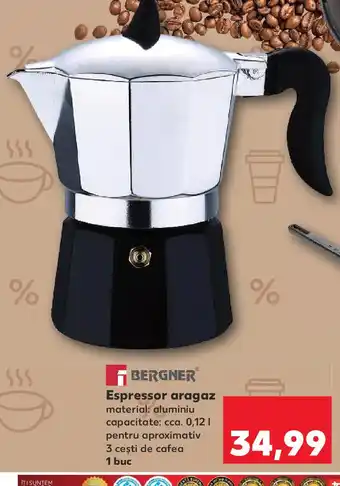 Kaufland BERGNER Espressor aragaz Ofertă