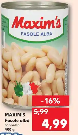 Kaufland MAXIM'S Fasole albă Ofertă