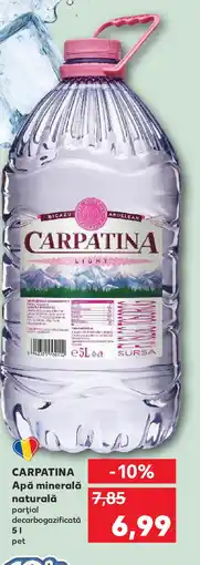 Kaufland CARPATINA Apă minerală naturală Ofertă