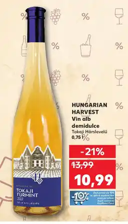 Kaufland HUNGARIAN HARVEST Vin alb demidulce Ofertă