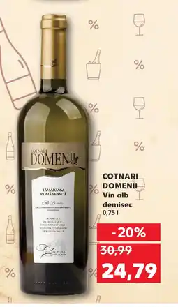 Kaufland COTNARI DOMENII Vin alb demisec Ofertă